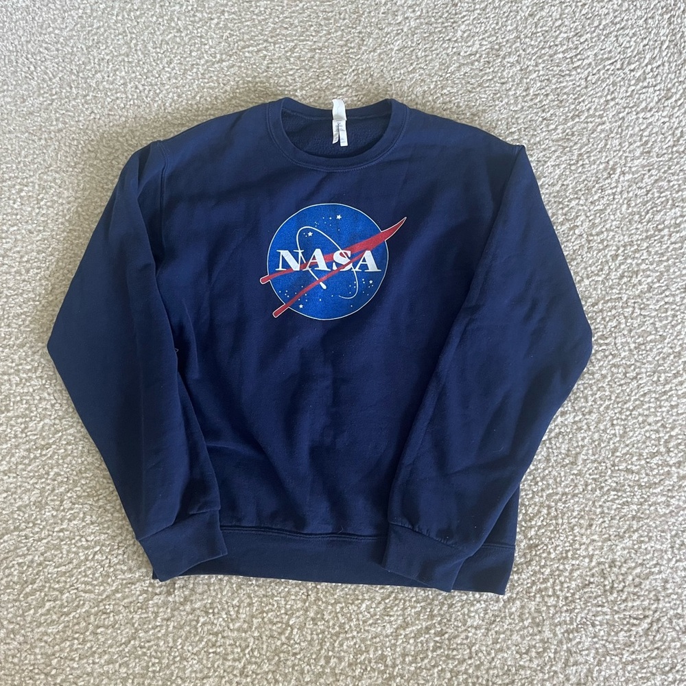 Small Navy Blue Nasa Crewneck
